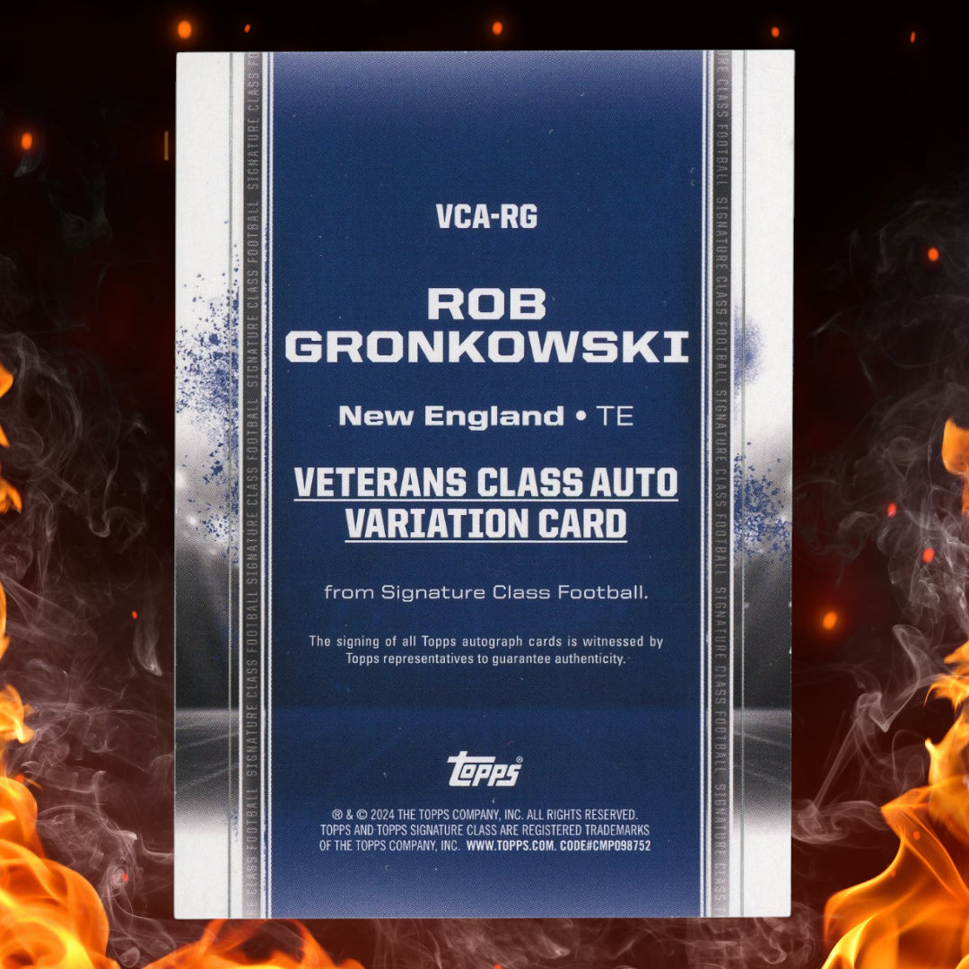 2024 Topps Signature Class Rob Gronkowski Auto Red /25 #VCA-RG