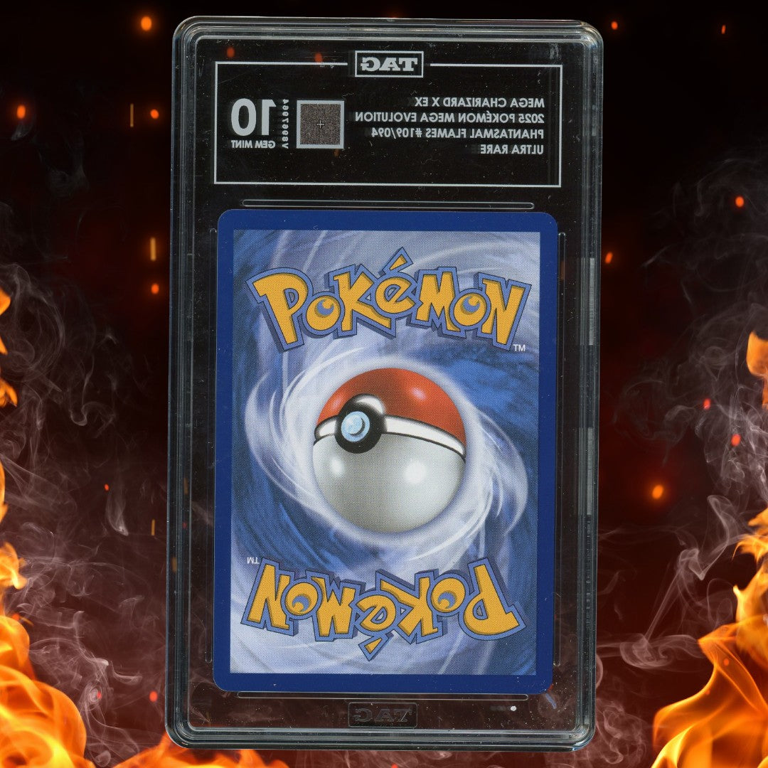 Pokemon Phantasmal Flames Charizard ex 109/094 Ultra Rare TAG 10