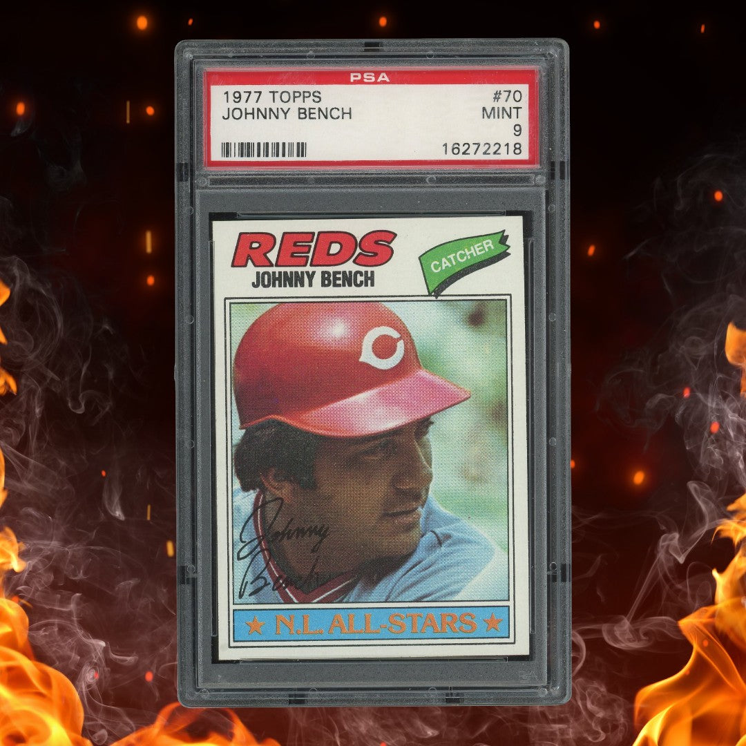 1977 Topps Johnny Bench #70 PSA 9