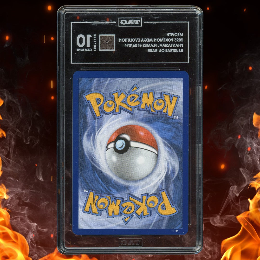 Pokemon Mega Evolution Meowth Illustration Rare 106/094 TAG 10