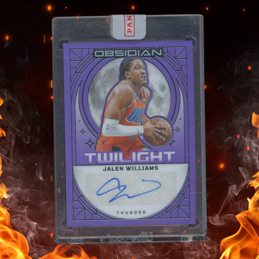 2023-24 Panini Obsidian Jalen Williams Twilight Auto Purple /49 #TS-JDU