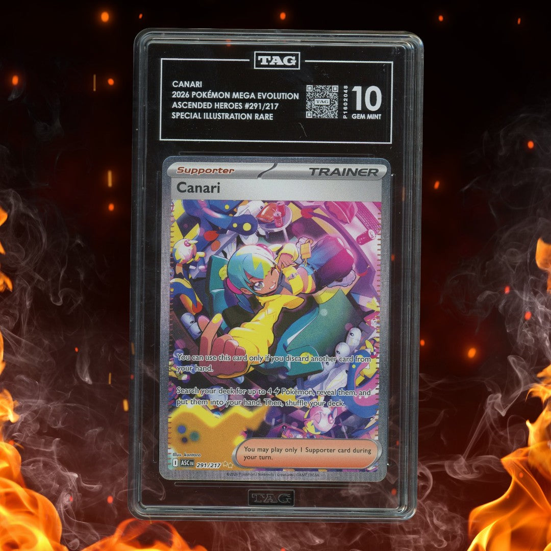 Pokemon Ascended Heroes Canari SIR 291/217 TAG 10