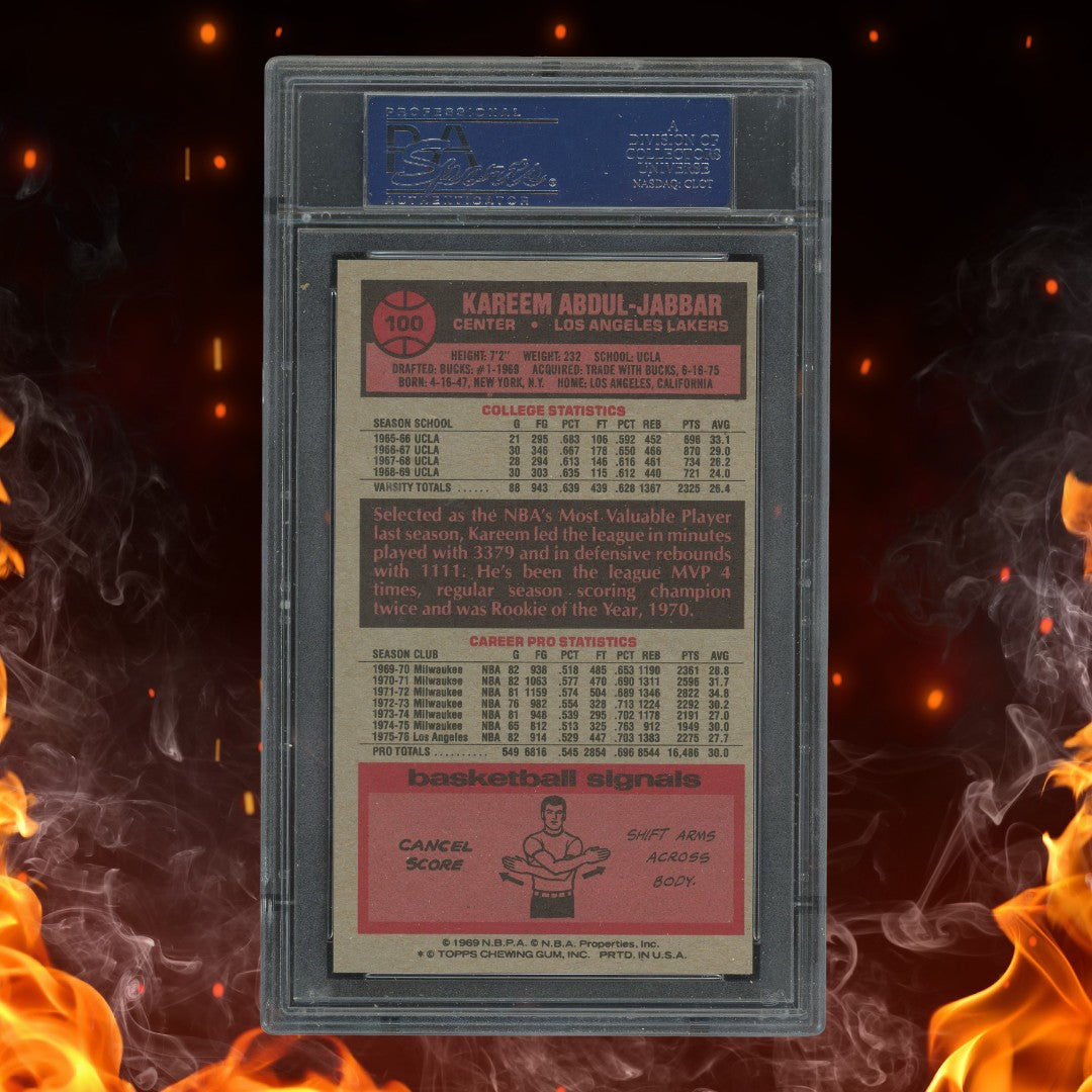 1976 Topps Kareem Abdul-Jabbar #100 PSA 9