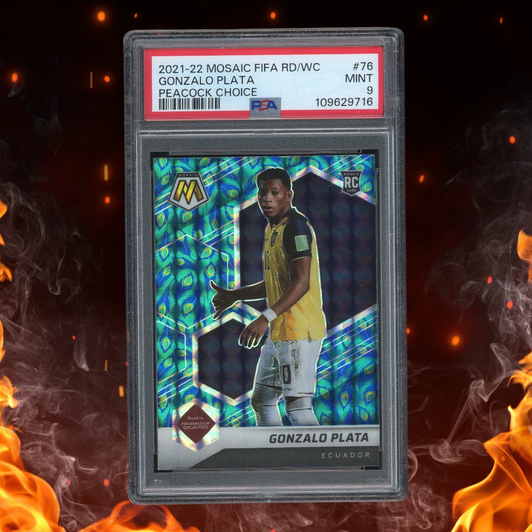 2022 Panini Mosaic FIFA Gonzalo Plata Peacock Choice #76 PSA 9