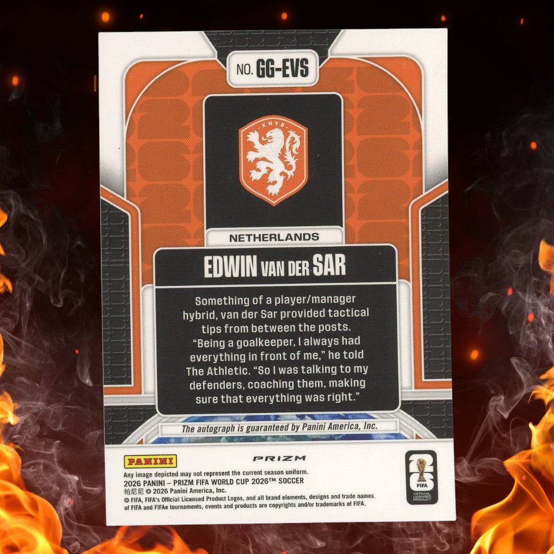2026 Panini Prizm Edwin van der Sar Global Graphs Auto #GG-EVS