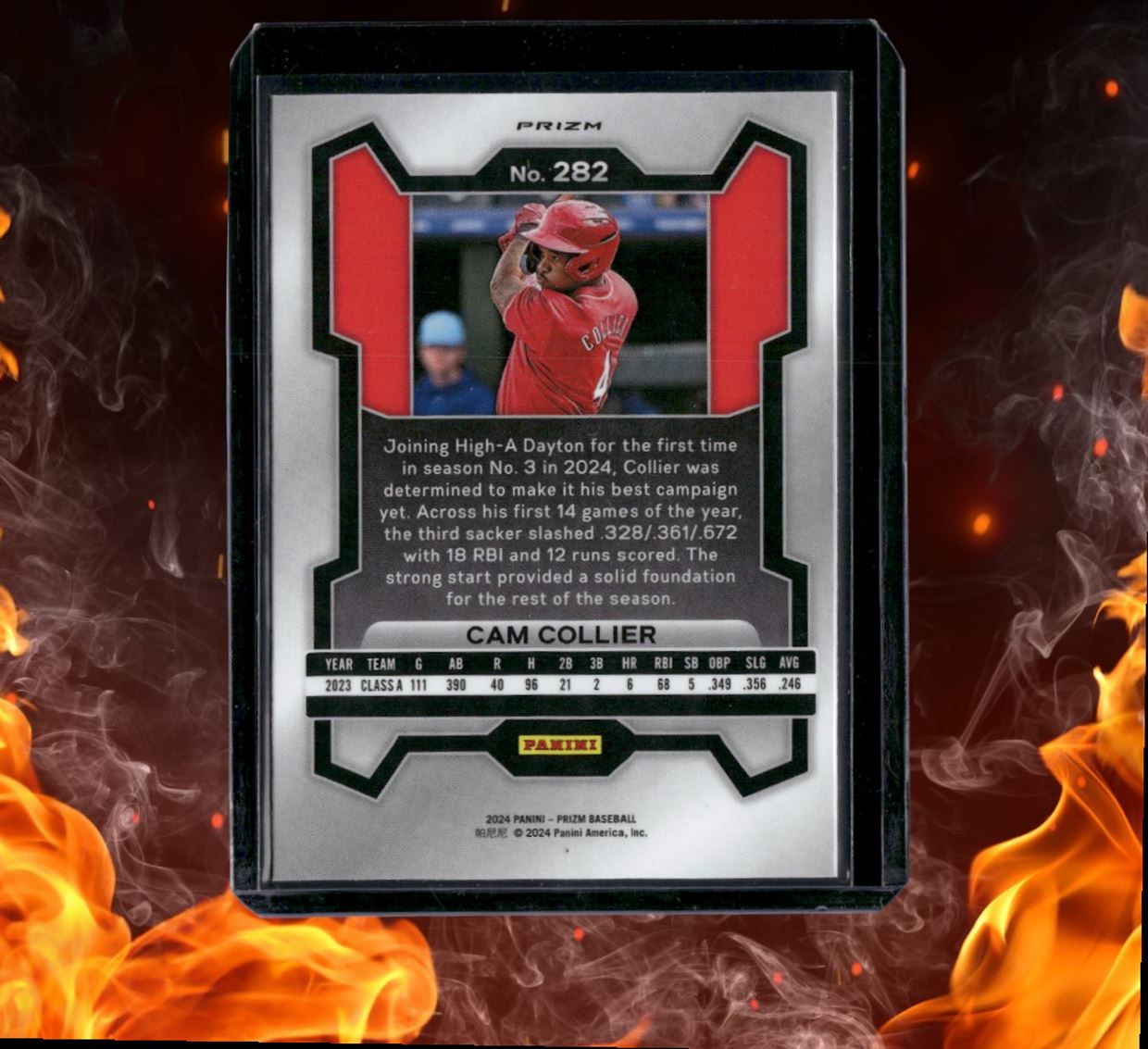 2024 Panini Prizm Cam Collier Prospect Red Wave Prizm #282