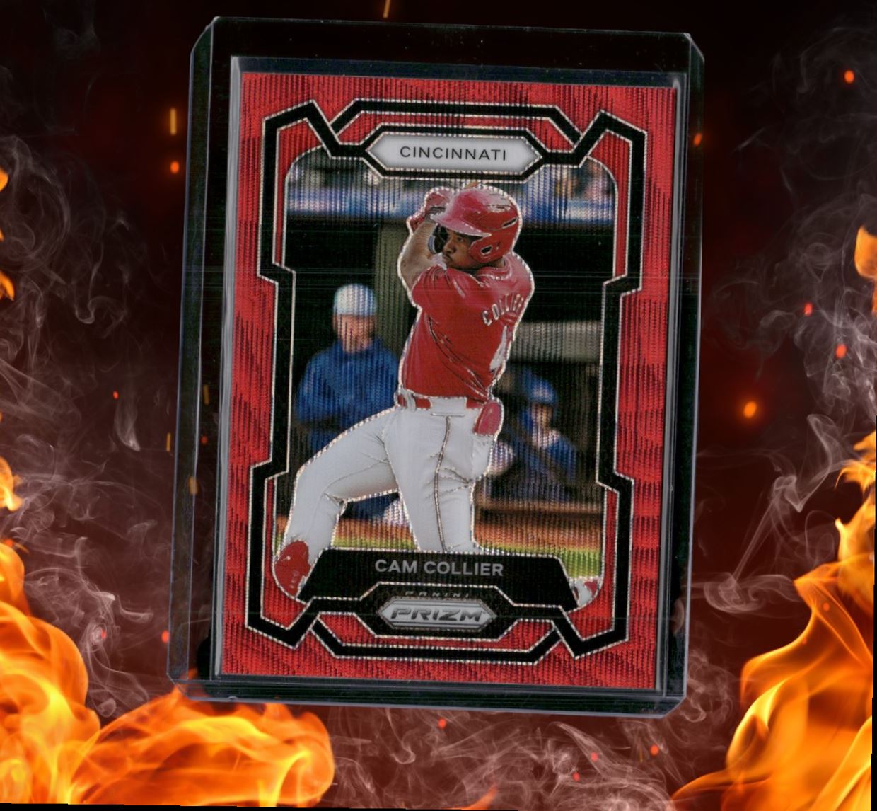 2024 Panini Prizm Cam Collier Prospect Red Wave Prizm #282