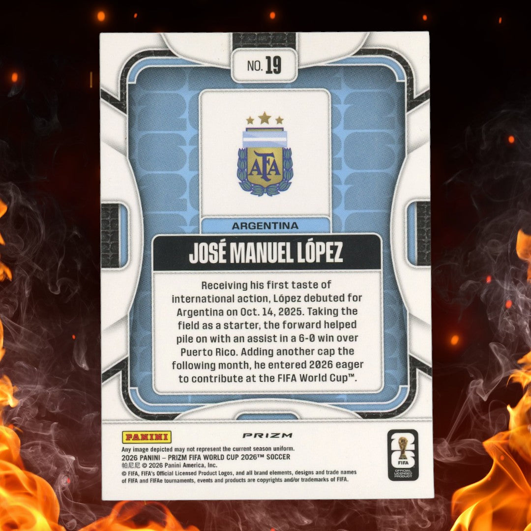 2026 Panini Prizm FIFA World Cup José Manuel López Tiger #19