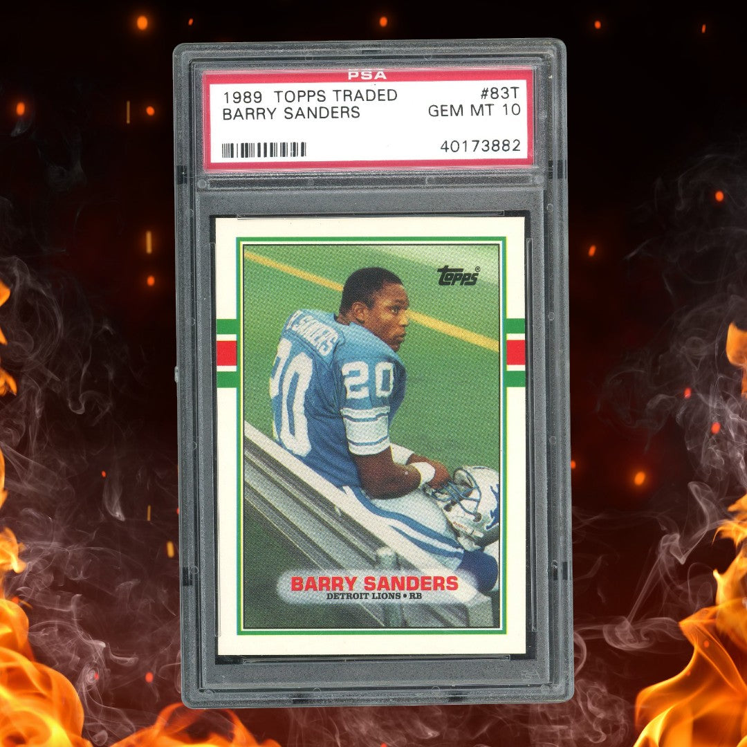 1989 Topps Traded Barry Sanders Rookie #83T PSA 10