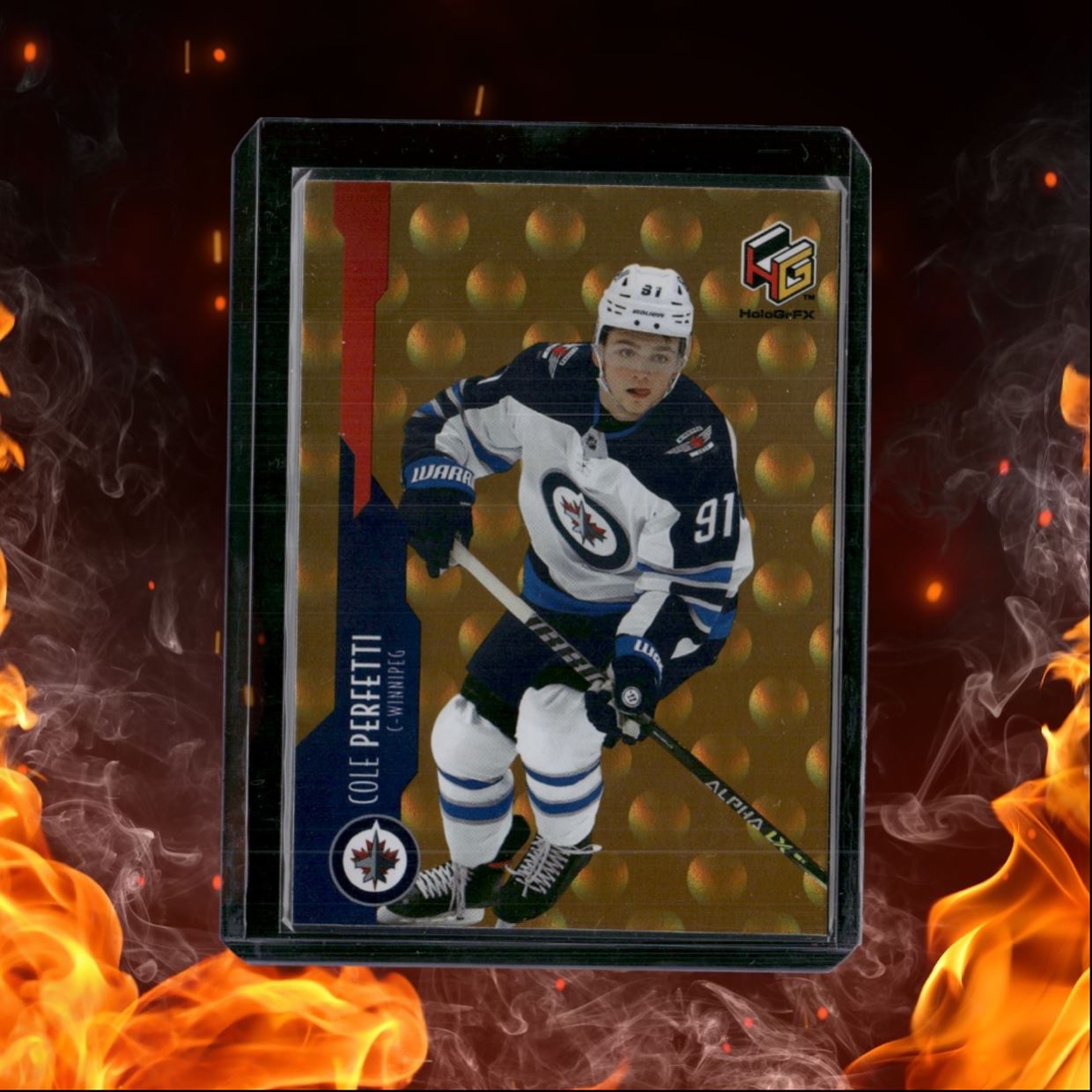 2021-22 Upper Deck Cole Perfetti HoloGrFx Gold SP Rookie #HG-4