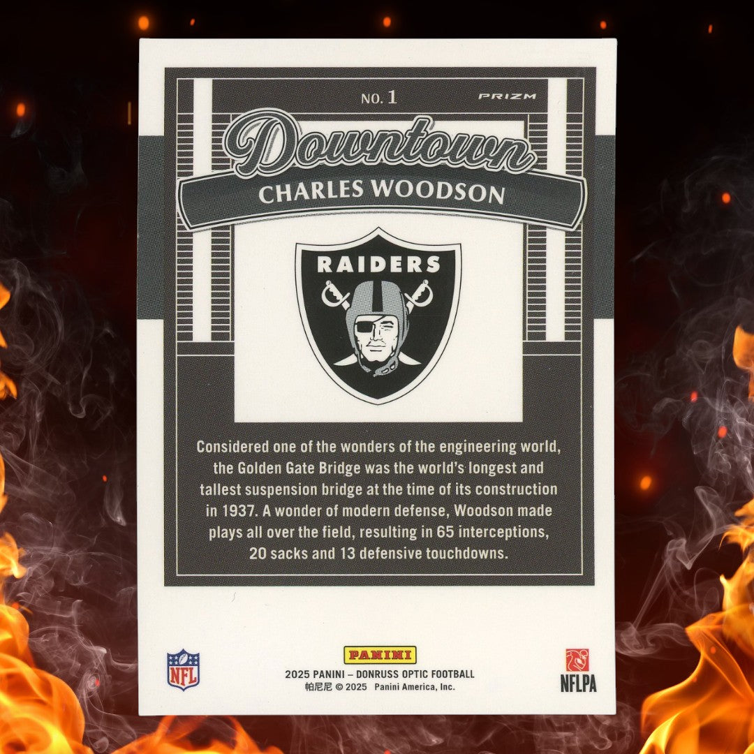2025 Panini Donruss Optic Charles Woodson Downtown #1