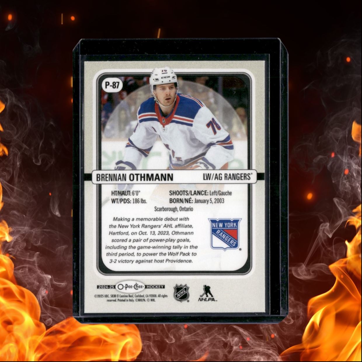2024-25 O-Pee-Chee Brennan Othmann Premier Rookie #P-87