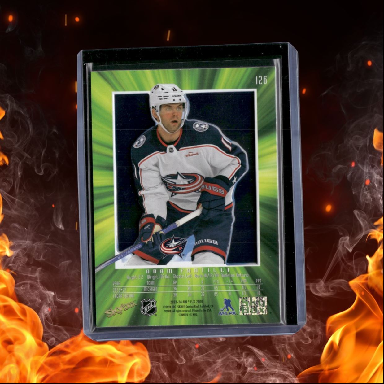 2023-24 SkyBox EX 2000 Adam Fantilli (A) Rookie #126