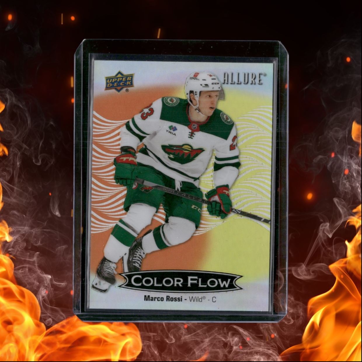 2024-25 Upper Deck Allure Marco Rossi Color Flow Orange Yellow #CFL-31