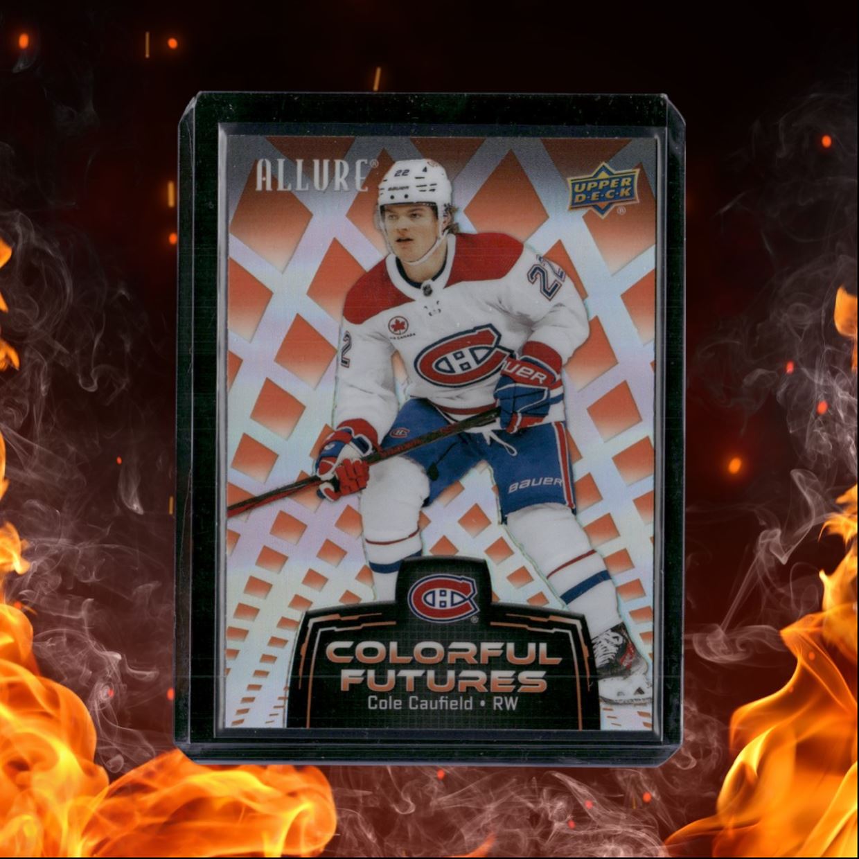 2024-25 Upper Deck Allure Cole Caufield Colorful Futures Orange #CF-4