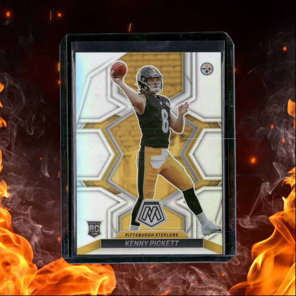 2022 Panini Mosaic Kenny Pickett Silver Prizm Rookie #301