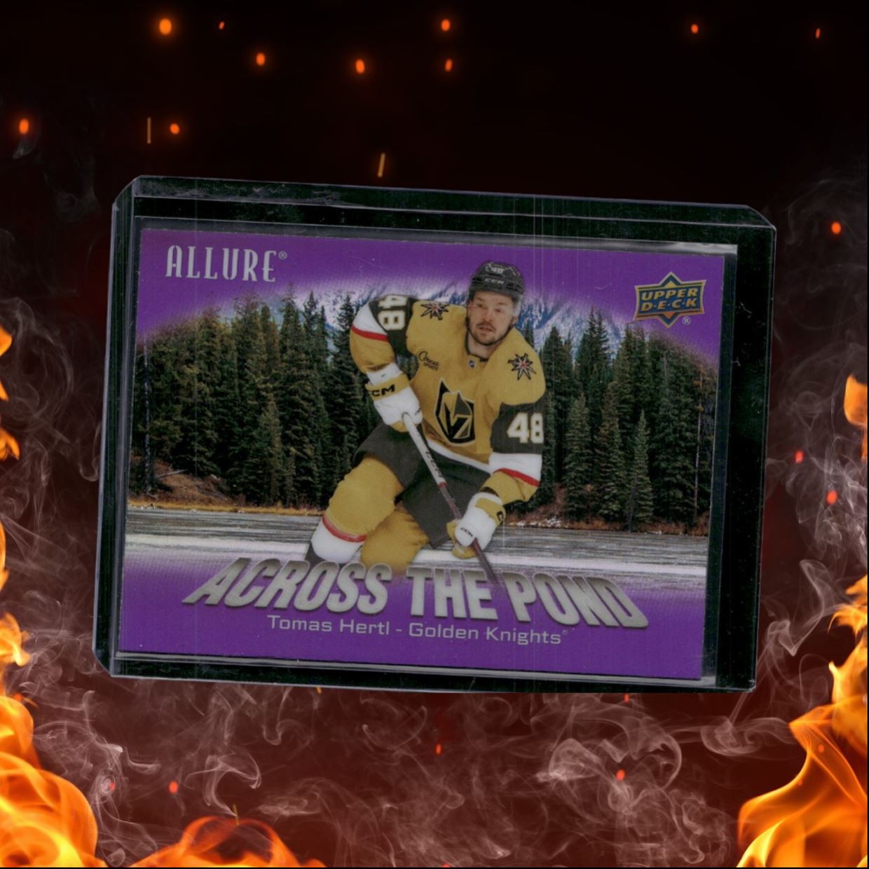 2024-25 Upper Deck Allure Thomas Hertl Across the Pond Purple SP #ATP-5
