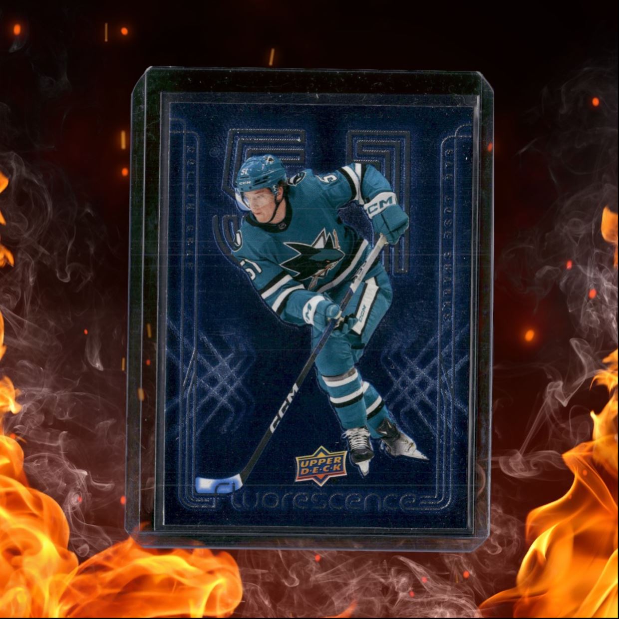 2024-25 Upper Deck Collin Graf Fluorescence Blue Rookie 23/50 #F-29