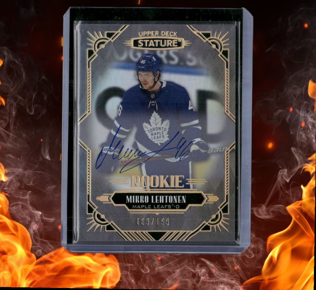 2020-21 Upper Deck Stature Mikko Lehtonen Rookie Auto 109/199 #134