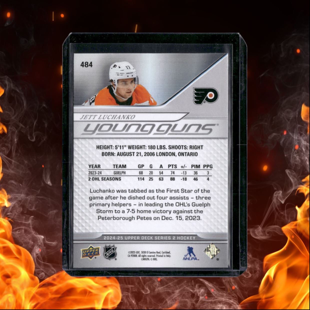 2024-25 Upper Deck Jett Luchanko Young Guns Rookie #484