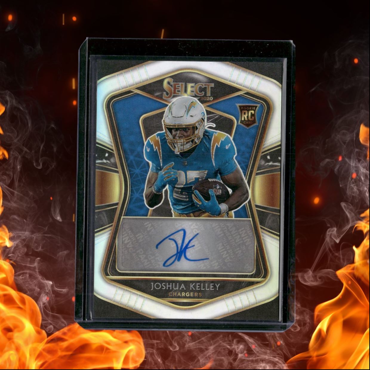 2020 Panini Select Rookie Signatures Prizm Joshua Kelley Auto 04/99 #RS-JKE
