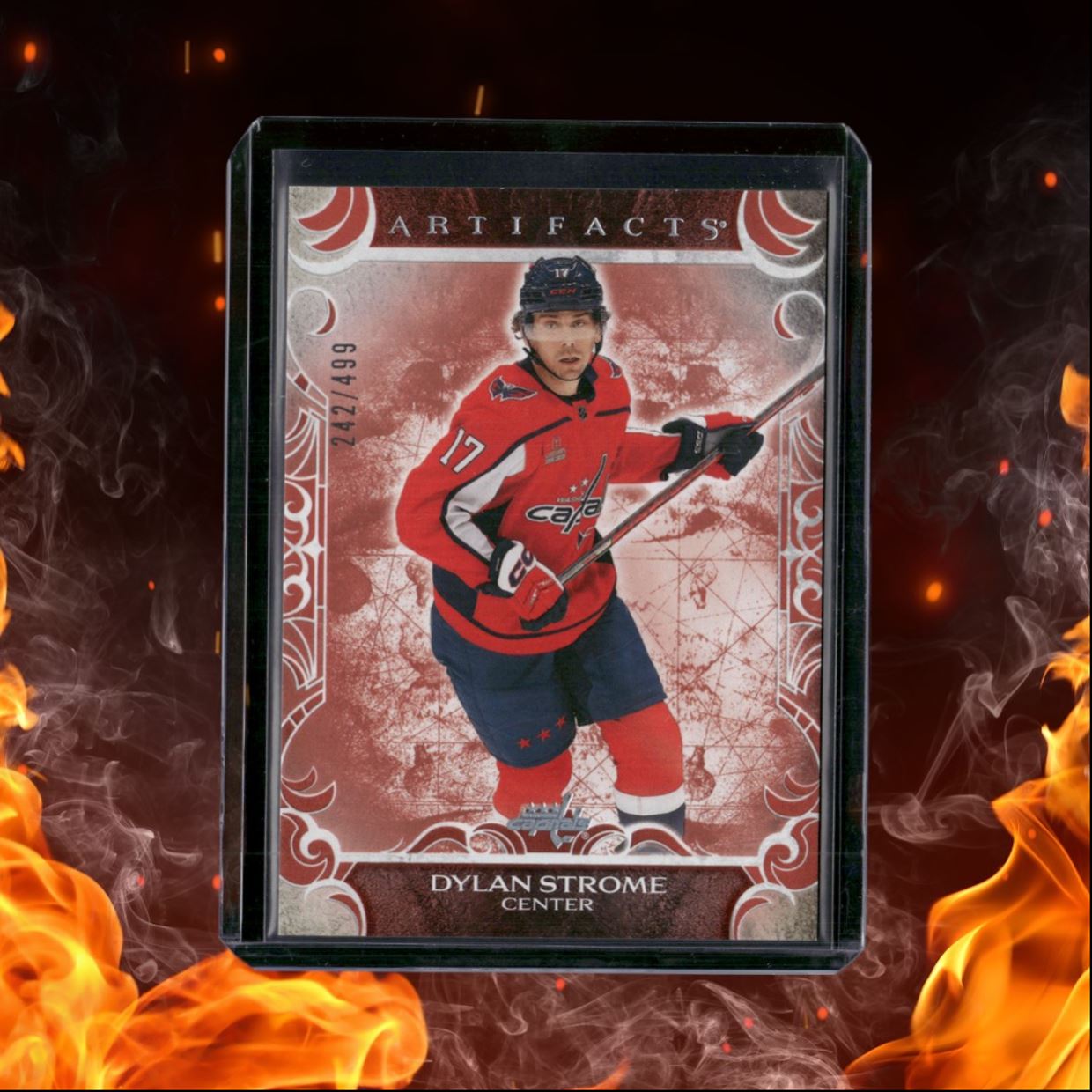 2024-25 Upper Deck Artifacts Dylan Strome Ruby Red 242/499 #79