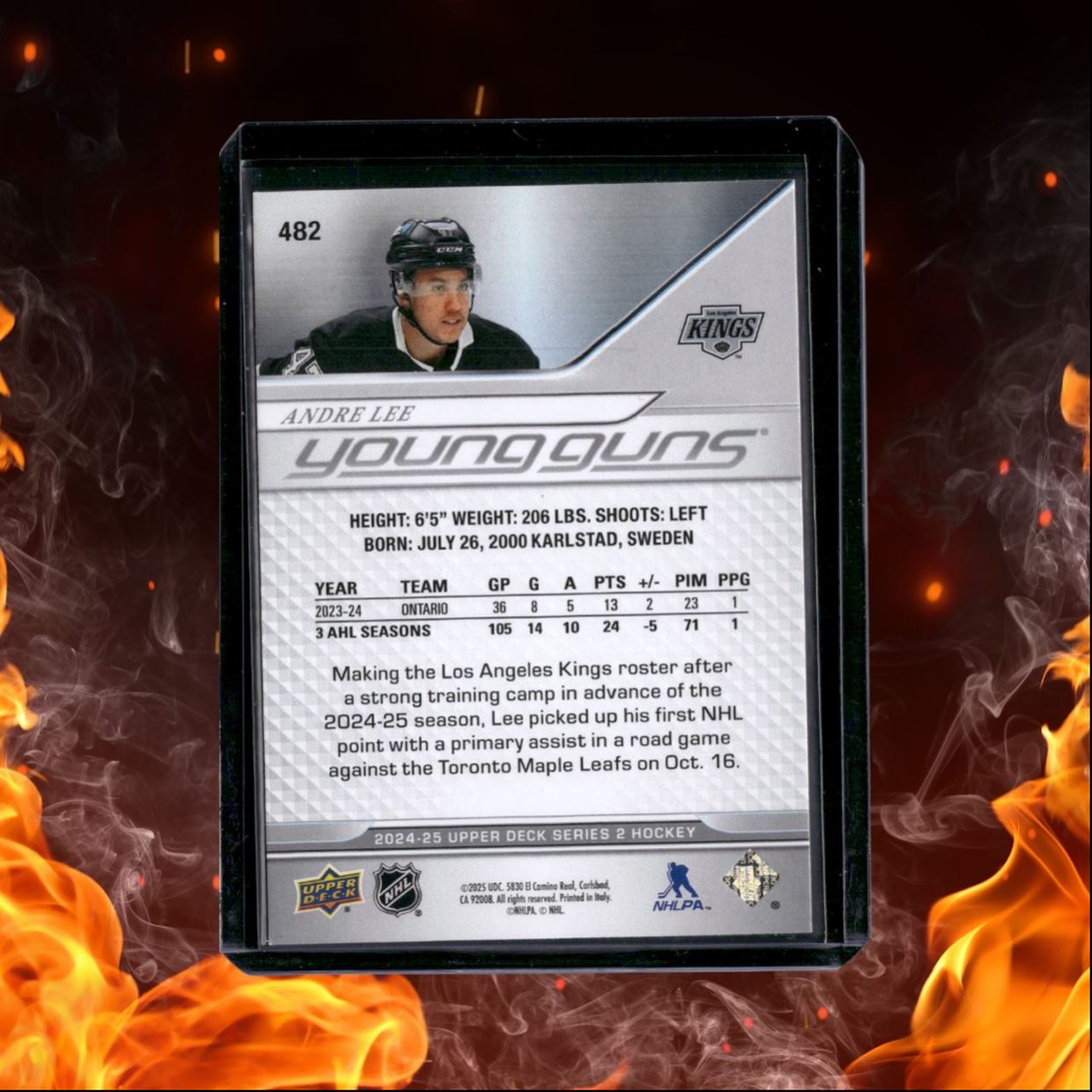 2024-25 Upper Deck Andre Lee Young Guns (C) Rookie #482