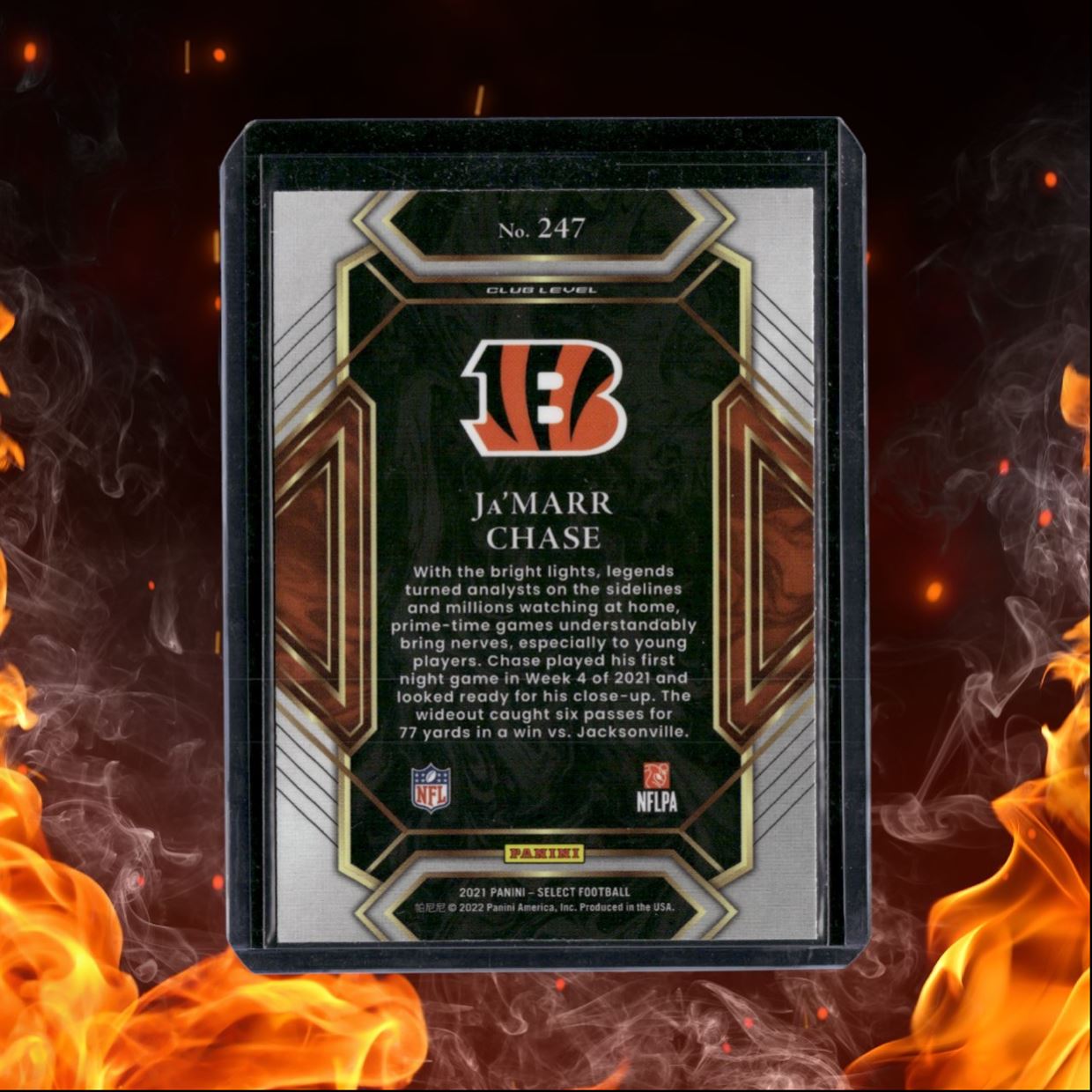 2021 Panini Mosaic Prizm Ja'Marr Chase Club Level Rookie #247