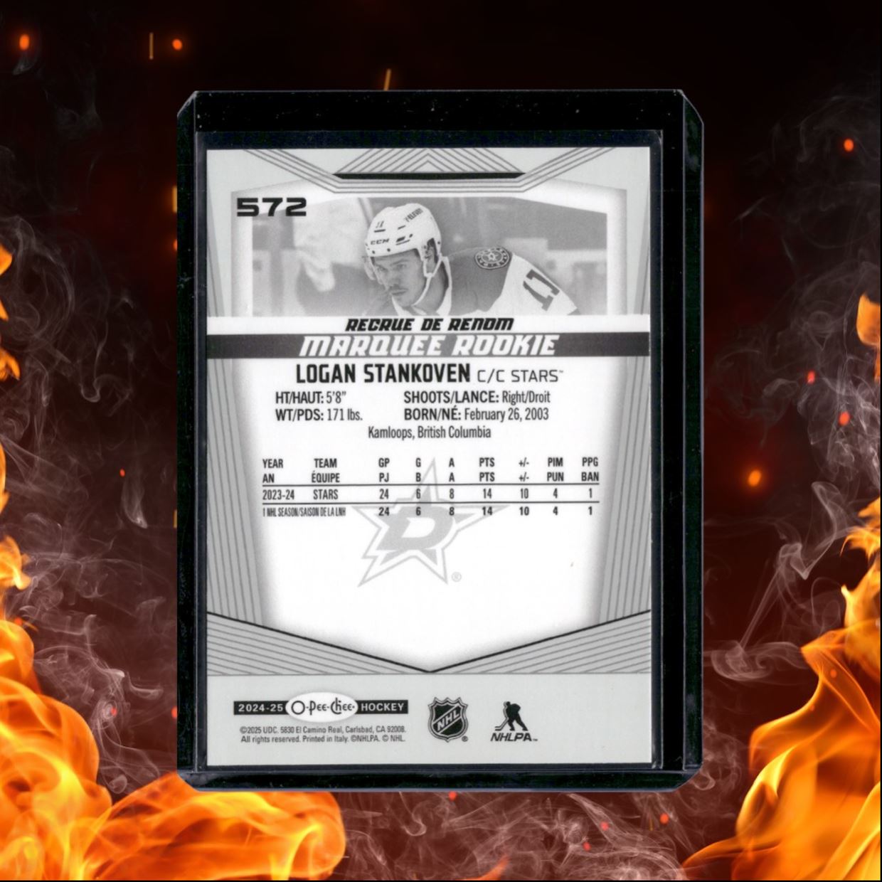 2024-25 O-Pee-Chee Logan Stankoven Marquee (C) Rookie #572