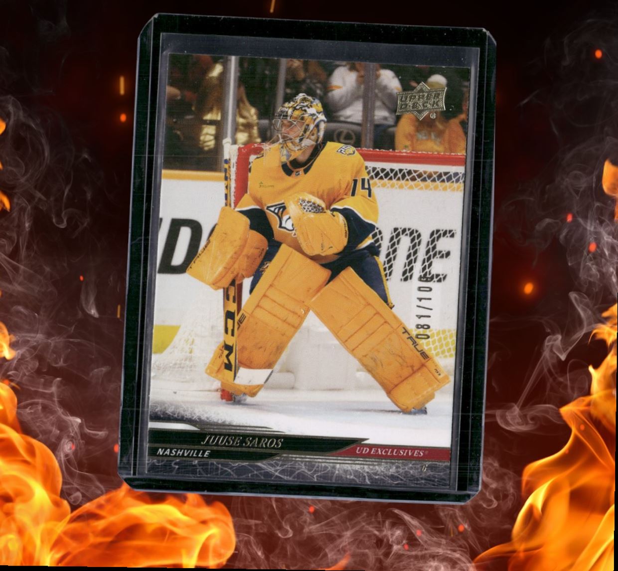 2024-25 Upper Deck Juuse Saros UD Exclusives 081/100 #346