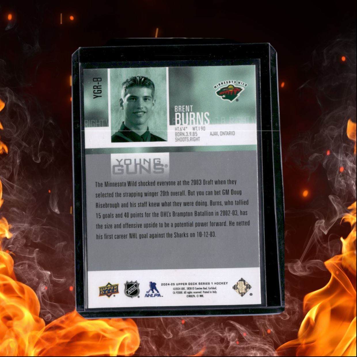 2024-25 Upper Deck Brent Burns Young Guns Renewed (B) #YGR-8