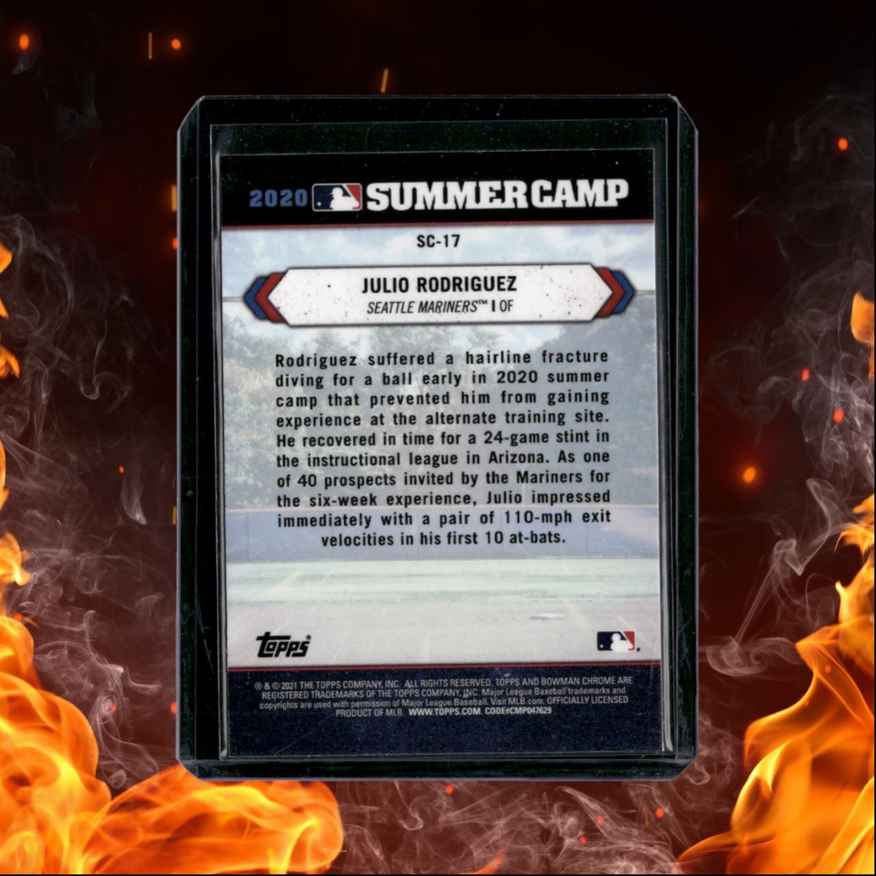 2021 Bowman Chrome Julio Rodriguez 2020 Summer Camp Rookie #SC-17
