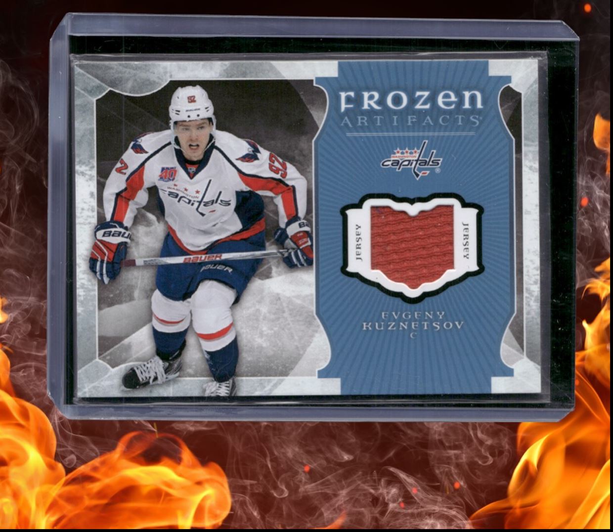 2015-16 Upper Deck Artifacts Evgeny Kuznetsov Frozen Jersey #FA-EK