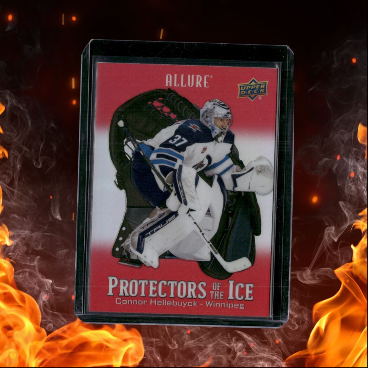 2024-25 Upper Deck Allure Connor Hellebuyck Protectors of the Ice Red #PI-12
