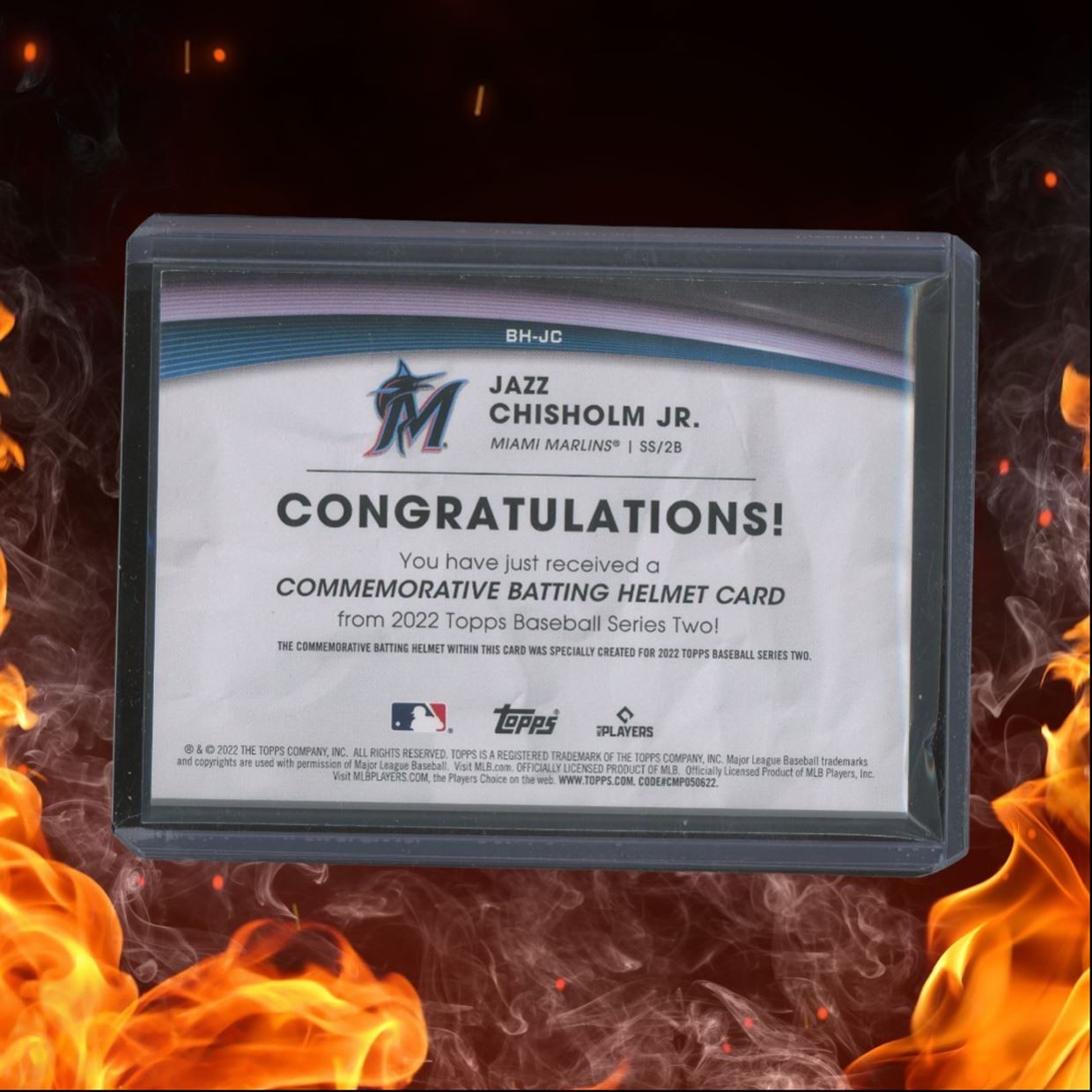 2022 Topps Jazz Chisholm Jr. Commemorative Batting Helmet #6