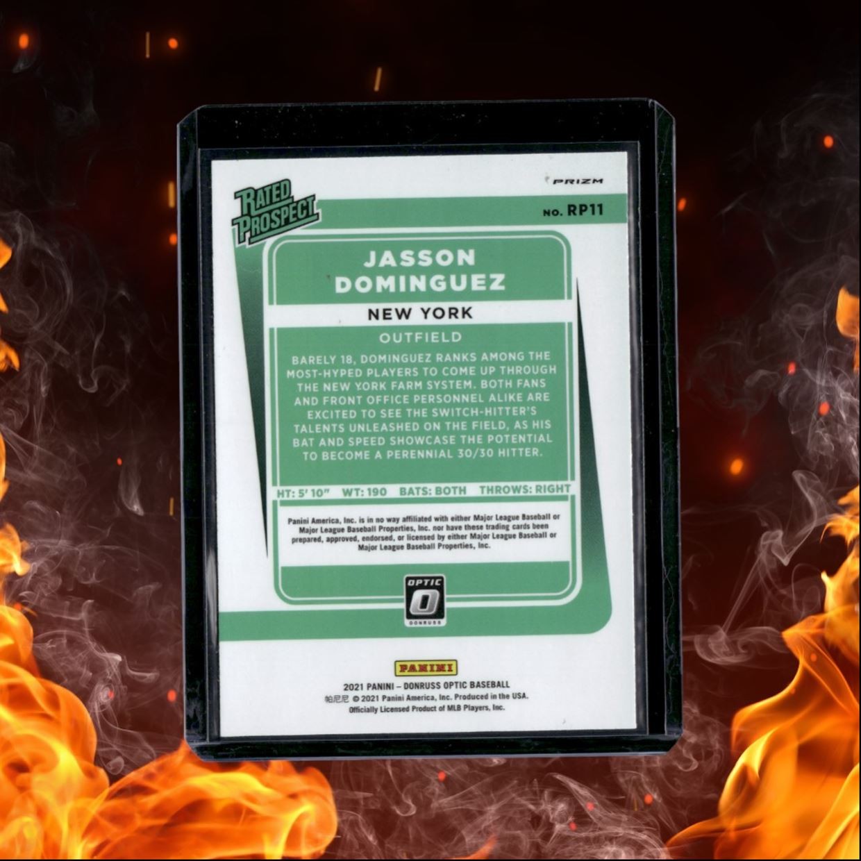 2021 Panini Donruss Optic Jasson Dominguez Rated Prospect Holo #RP11