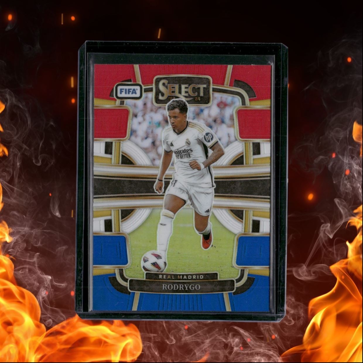 2023 Panini Select FIFA Rodrygo Red White Blue Prizm #27