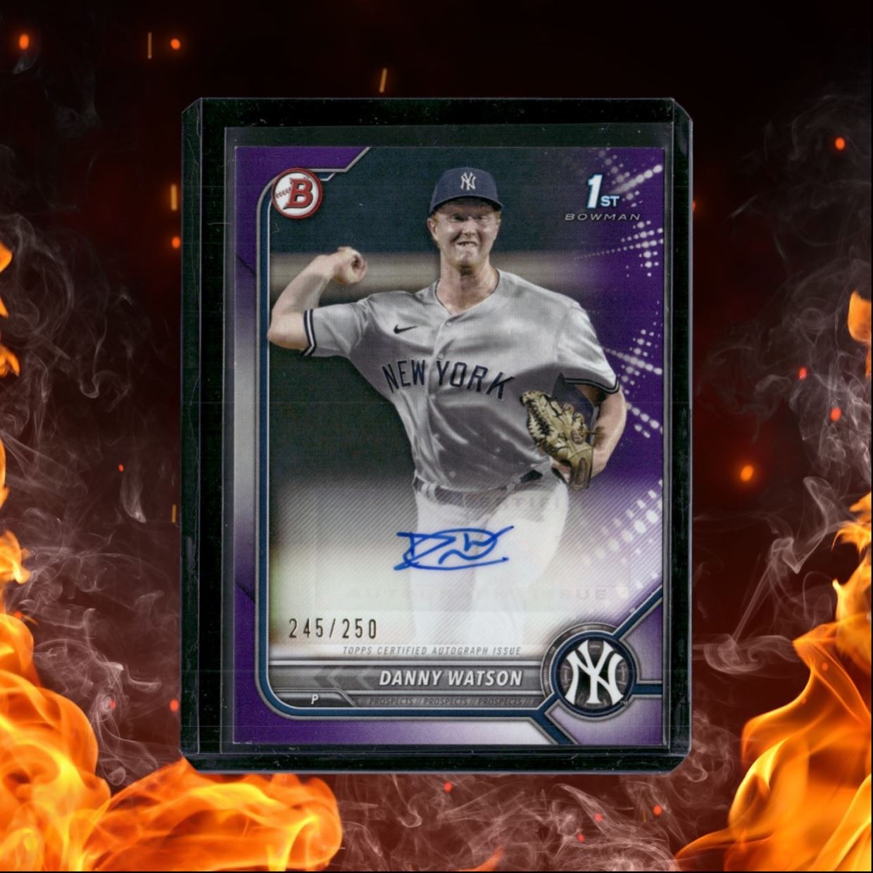 2022 Bowman Danny Watson 1st Prospect Purple 245/250 #PPA-DW