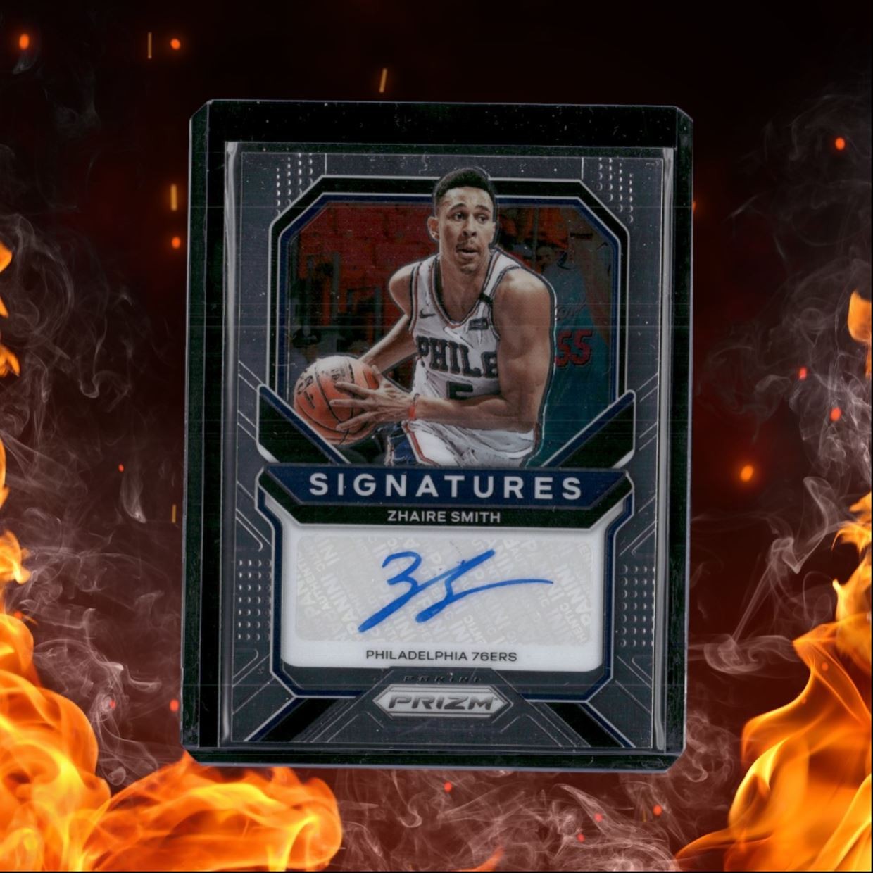 2020-21 Panini Prizm Zhaire Smith Signatures Auto #SI-ZSM