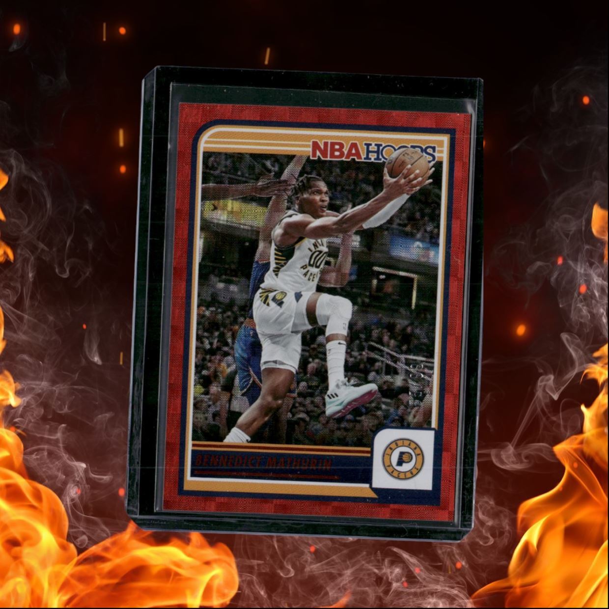 2023-24 Panini NBA Hoops Bennedict Mathurin Red Hyper 55/99 #31
