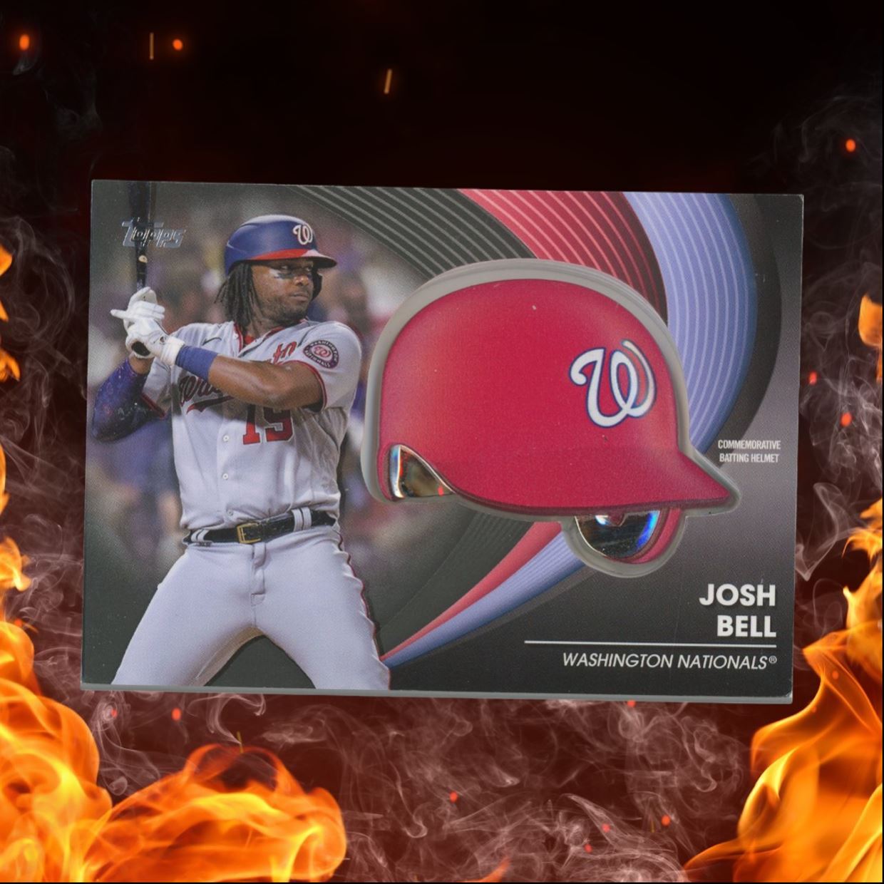 2022 Topps Josh Bell Batting Helmet Commemorative Relic 234/299 #BH-JBE