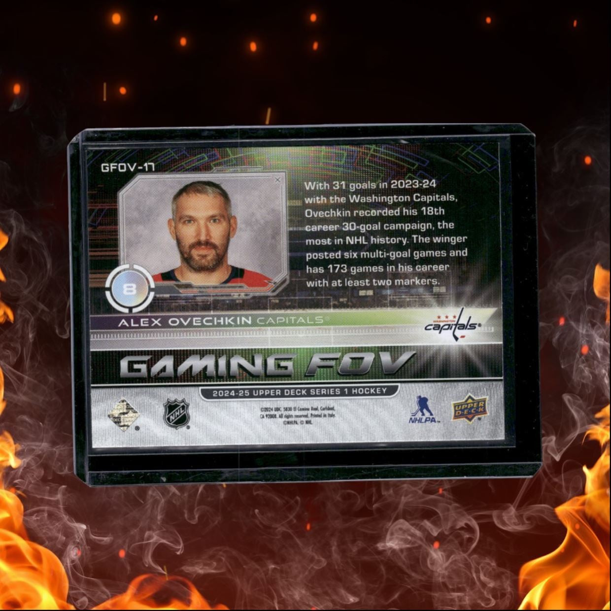 2024-25 Upper Deck Alex Ovechkin Gaming FOV Blue SSP #GFOV-17