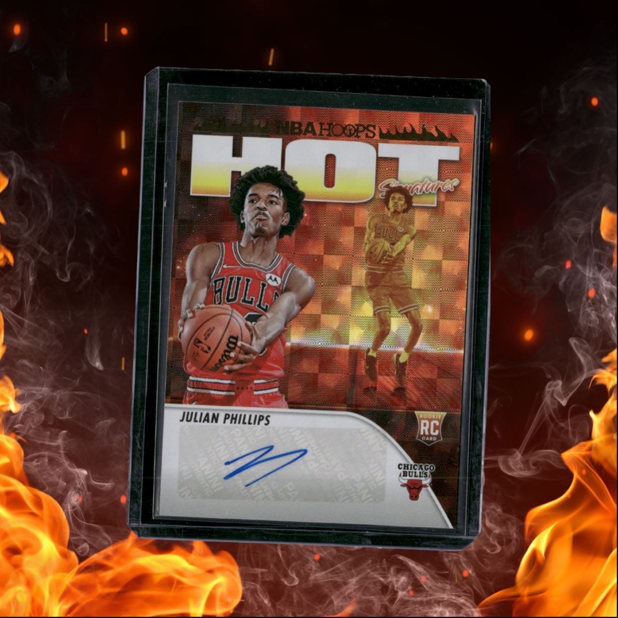 2023-24 Panini Hoops Julian Phillips Hot Signatures Rookie Auto #HSR-JL