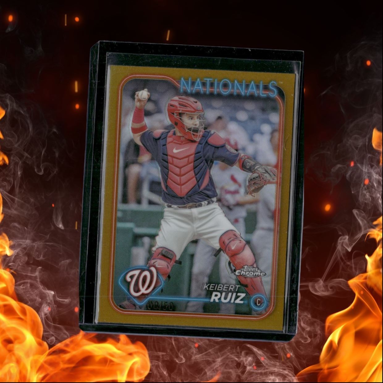 2024 Topps Chrome Keibert Ruiz Gold Refractor 08/50 #64