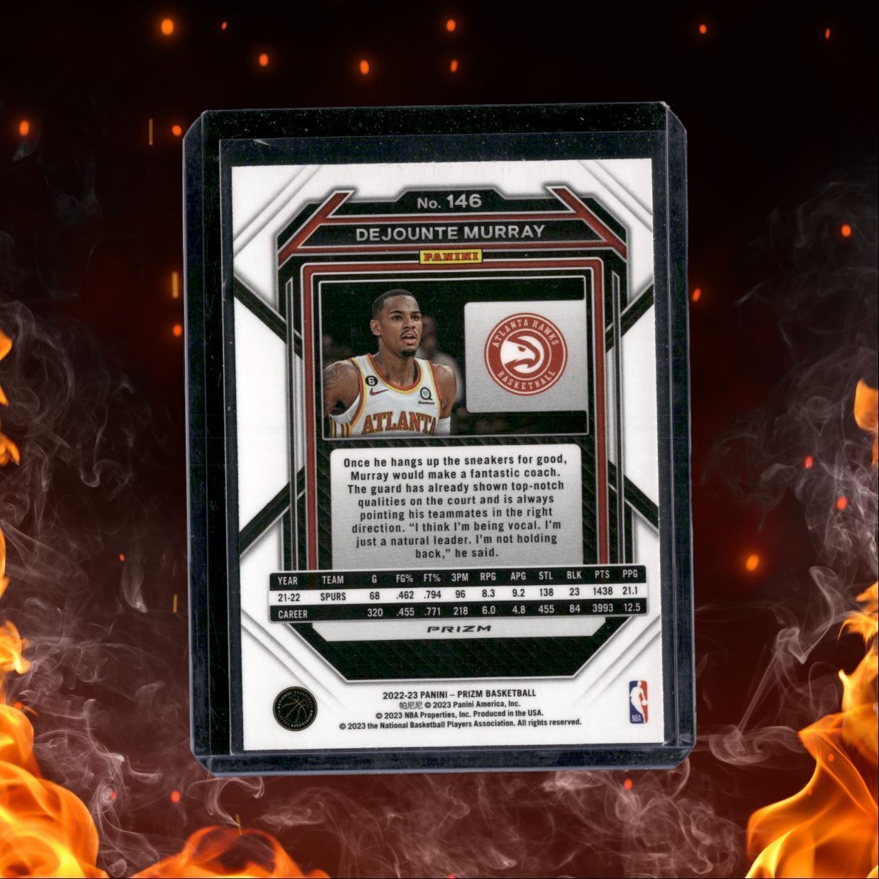 2022-23 Panini Prizm Dejounte Murray Silver Prizm #146