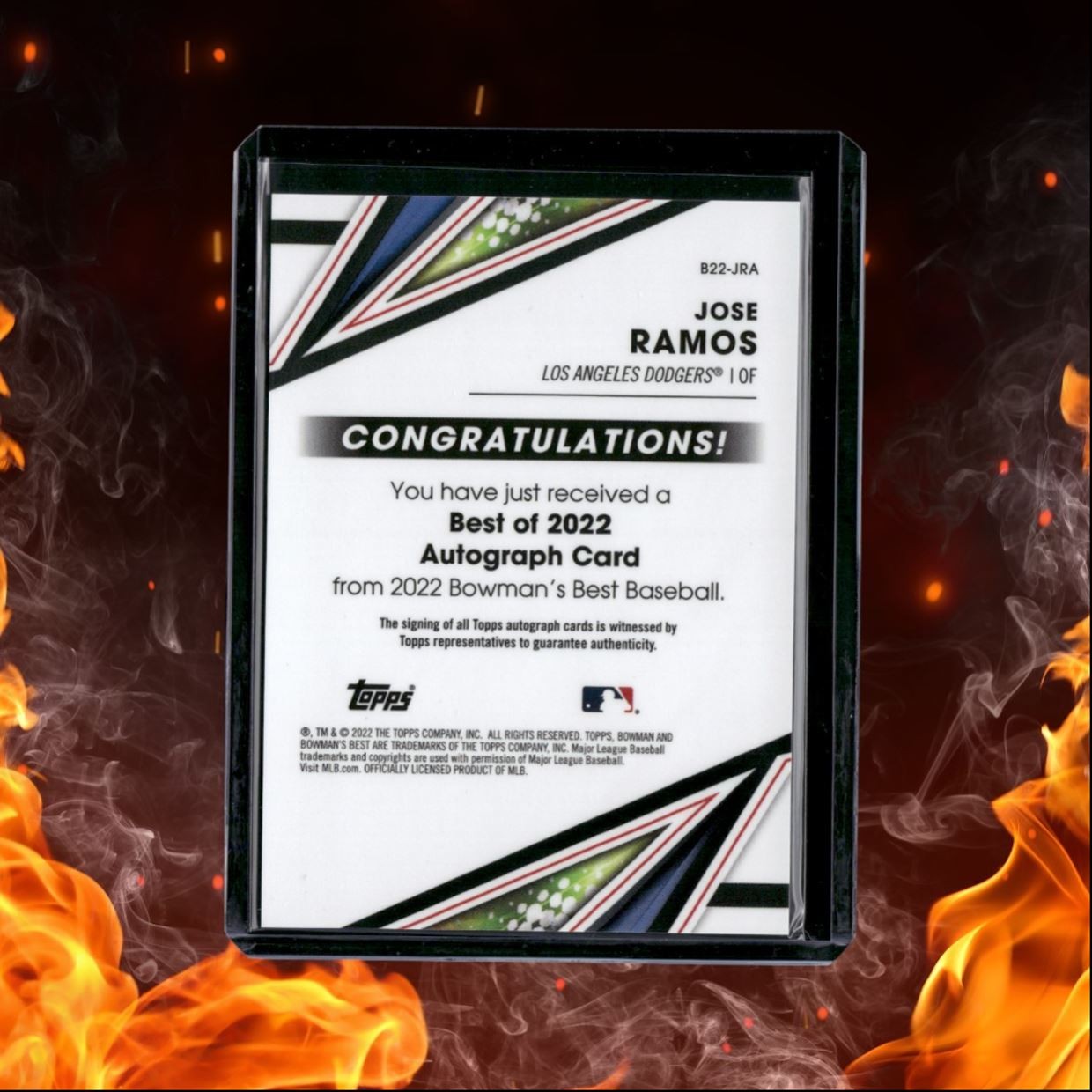 2022 Bowman's Best Jose Ramos Best of 2022 Auto #B22-JRA