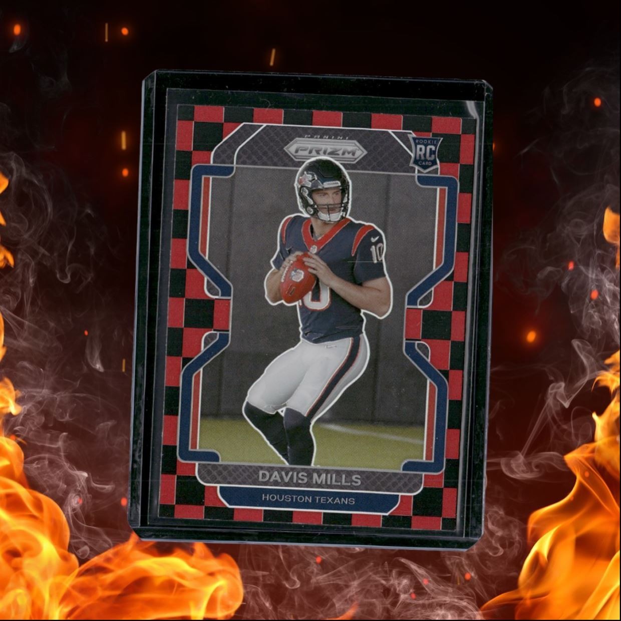 2021 Panini Prizm Davis Mills Checkboard Prizm Rookie #352