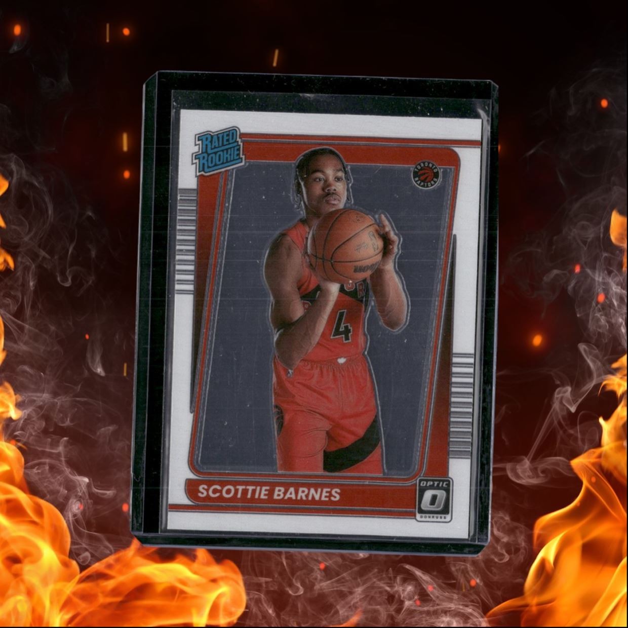 2021-22 Panini Donruss Optic Scottie Barnes Rated Rookie Auto #186