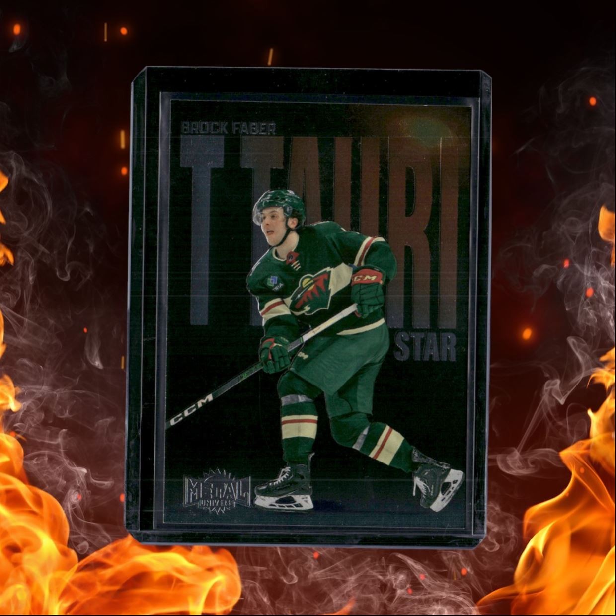 2023-24 SkyBox Metal Universe Brock Faber T Tauri Star (A) Rookie #TTP-4