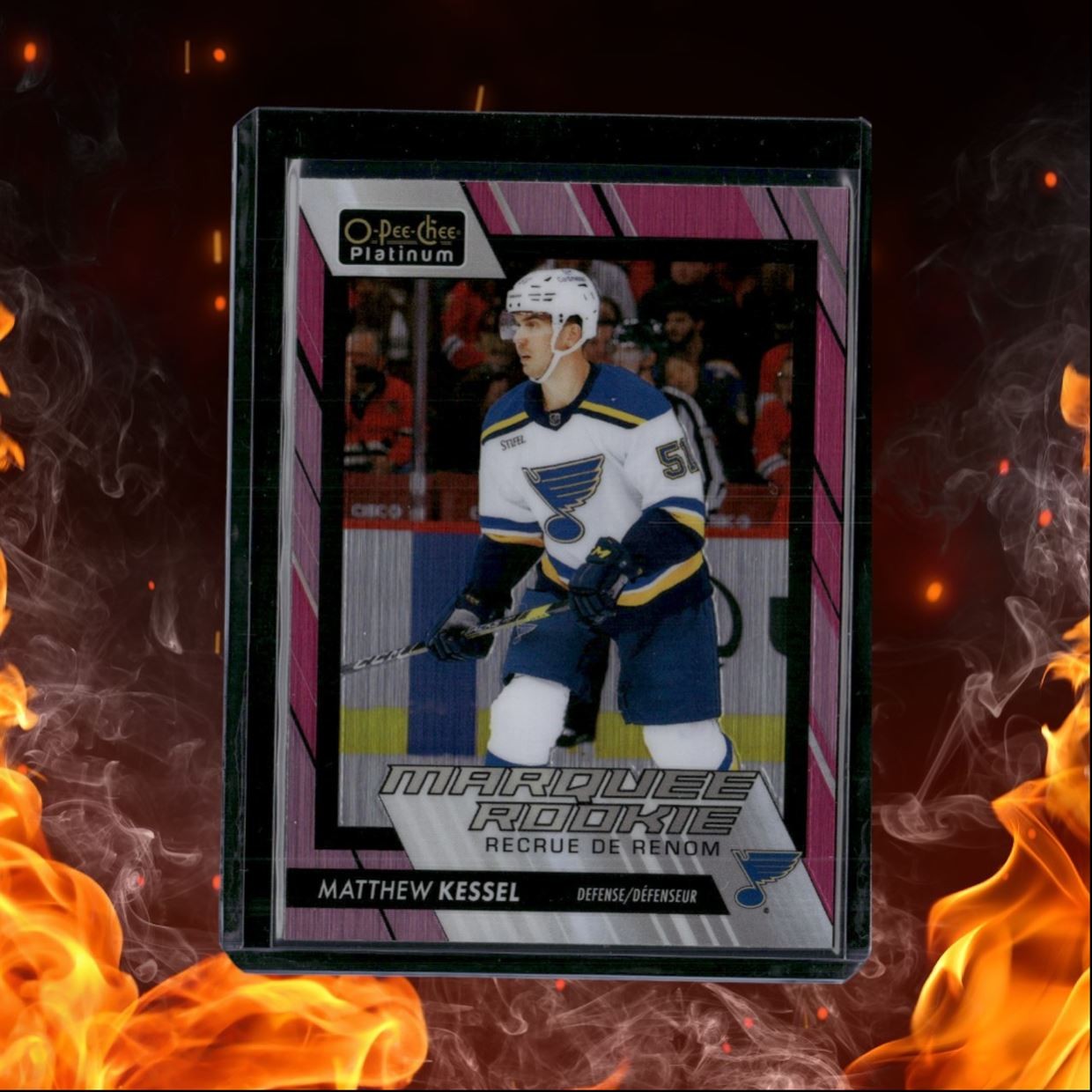 2023-24 O-Pee-Chee Platinum Matthew Kessel Marquee Matte Pink Rookie #232